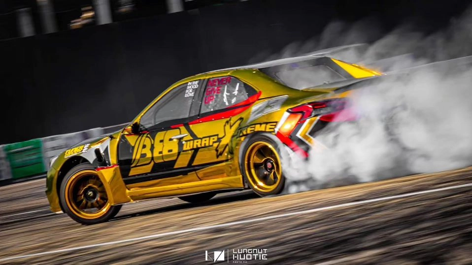 Drifting Car With B88 Wrapped Logo