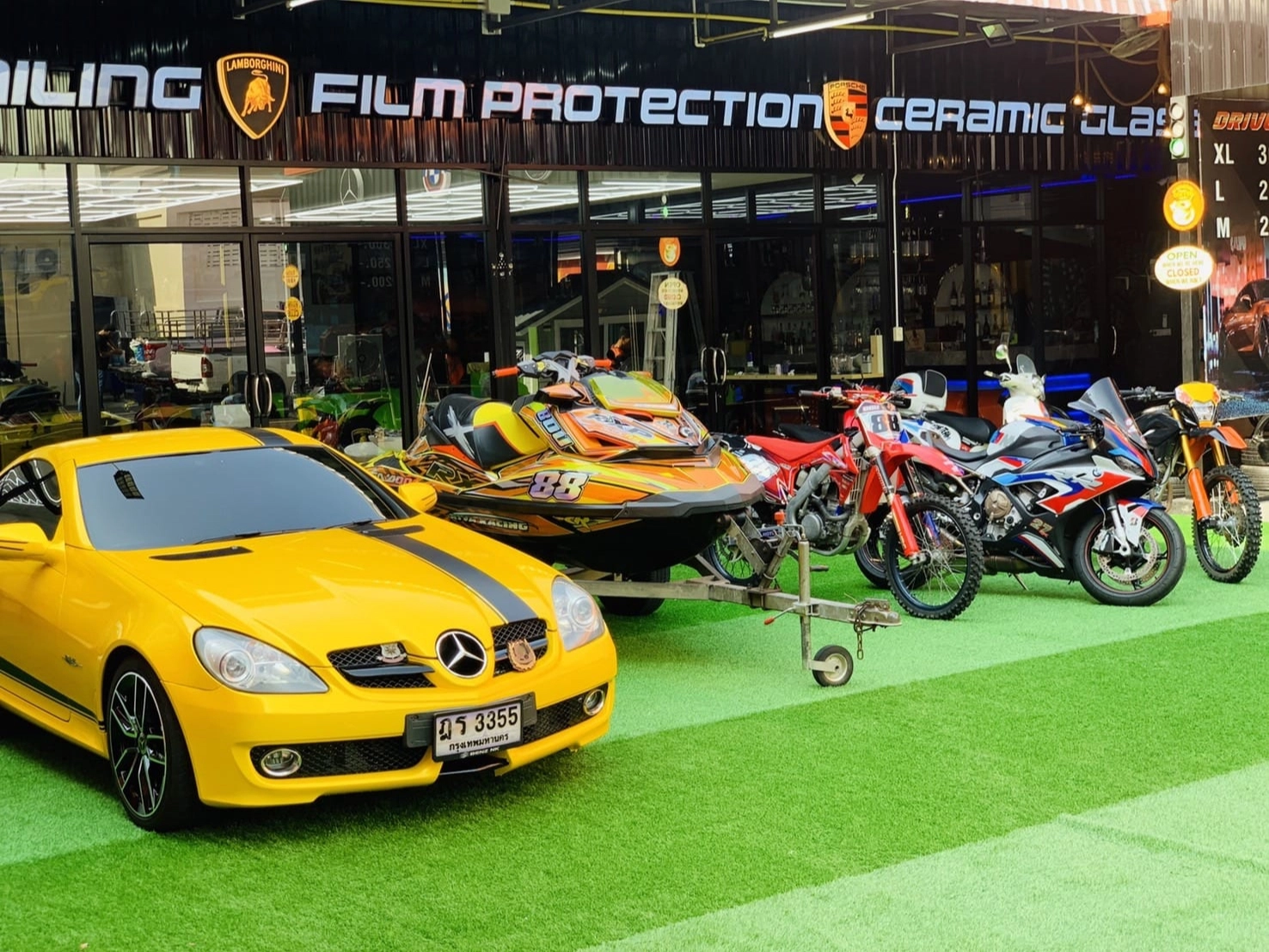 Lineup of vehicles showcasing different styles