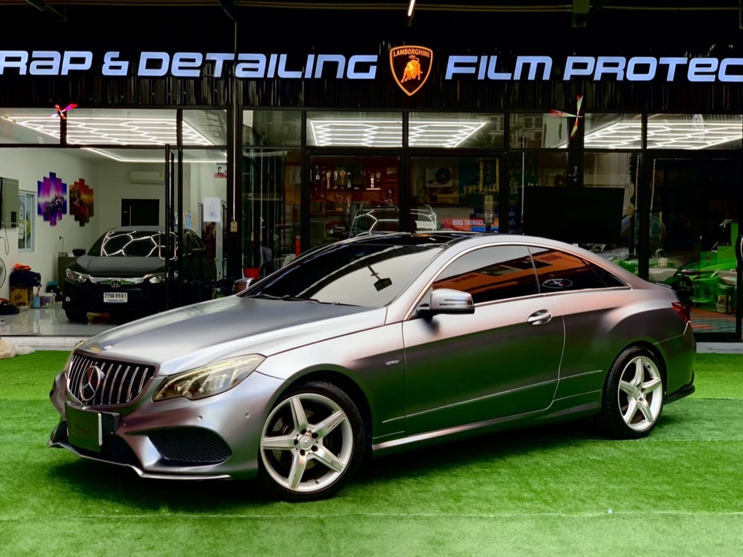 Mercedes-Benz luxury car parked stylishly