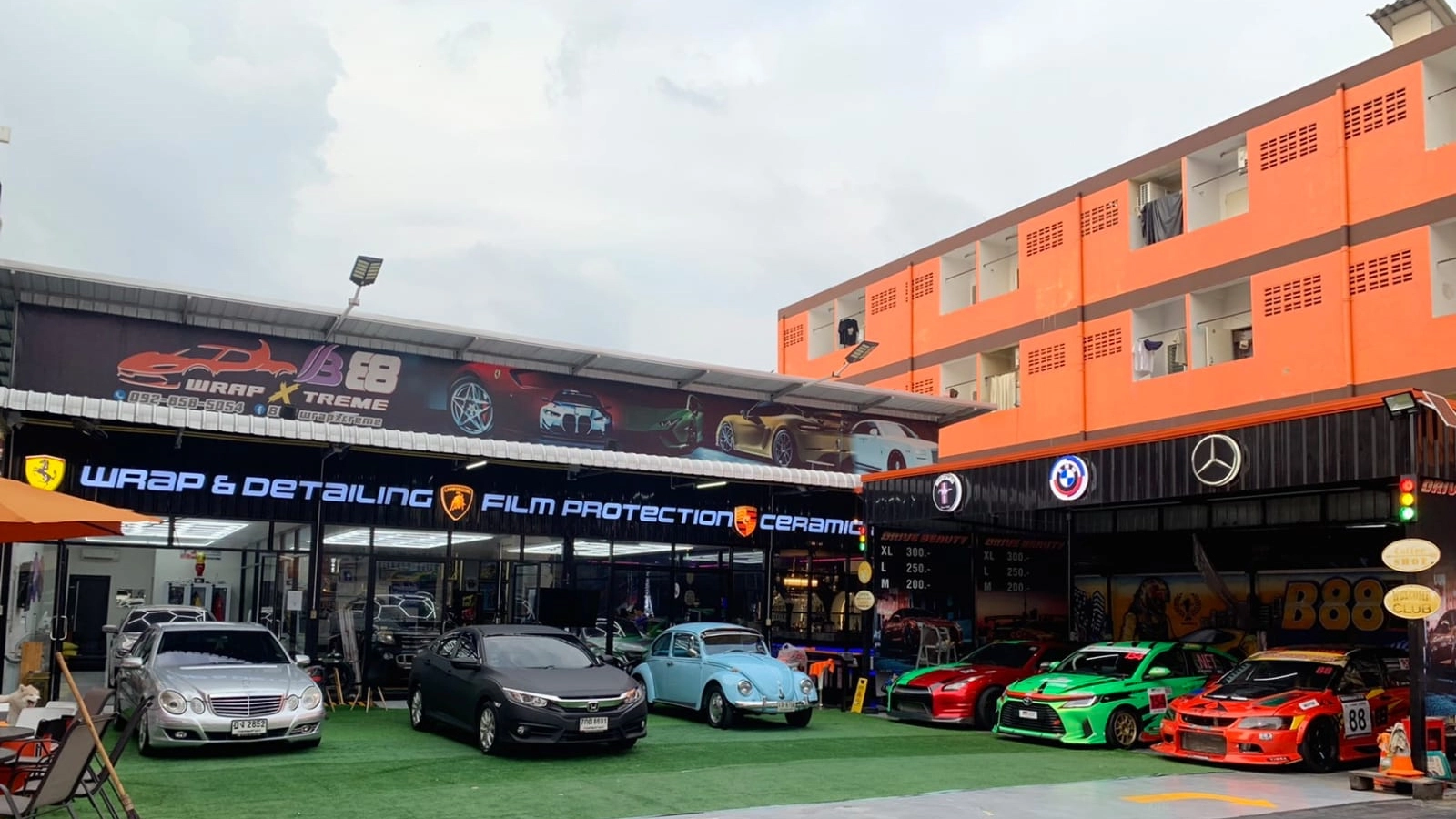 Exterior view of the shop